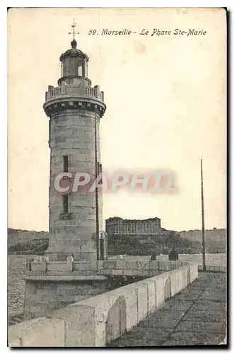 Ansichtskarte AK Marseille le Phare Ste Marie