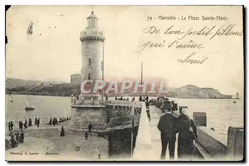 Cartes postales Marseille le Phare Sainte Marie