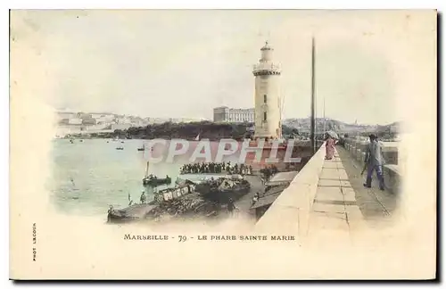 Cartes postales Marseille le Phare Sainte Marie