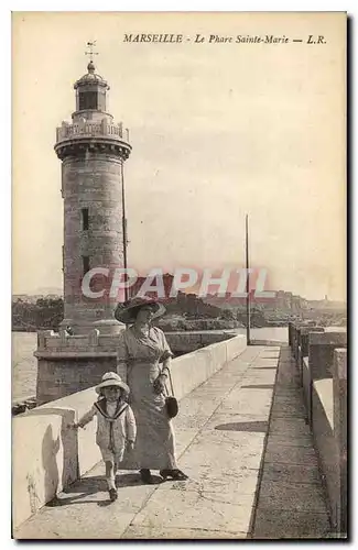 Cartes postales Marseille le Phare Sainte Marie