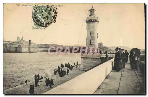 Ansichtskarte AK Marseille le Phare Ste Marie