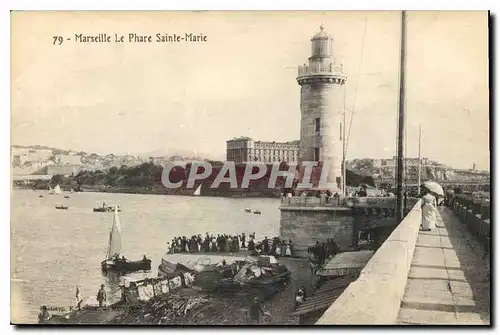 Cartes postales Marseille le Phare Sainte Marie