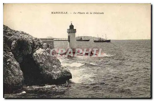 Ansichtskarte AK Marseille le Phare de la Desirade