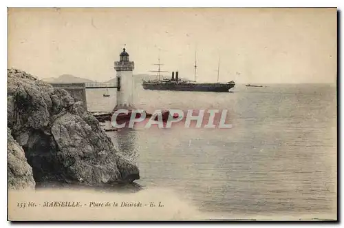 Ansichtskarte AK Marseille le Phare de la Desirade