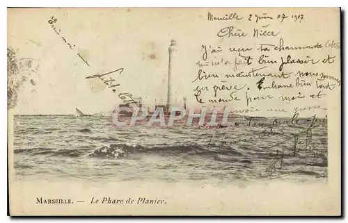 Cartes postales Marseille le Phare de Planier