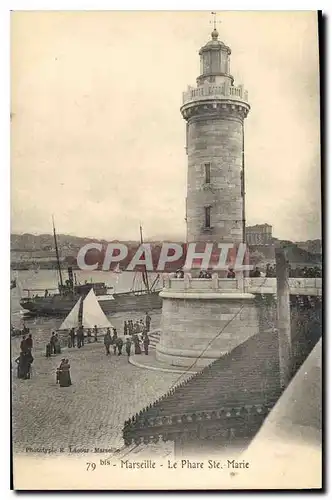 Ansichtskarte AK Marseille le Phare Ste Marie