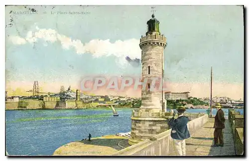 Cartes postales Marseille le Phare Sainte Marie