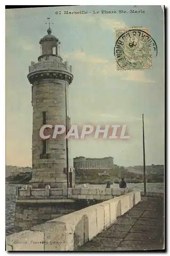 Cartes postales Marseille le Phare Ste Marie