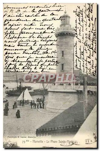 Cartes postales Marseille le Phare Sainte Marie