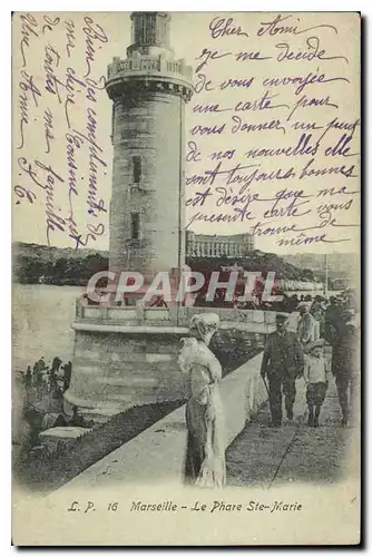 Cartes postales Marseille le Phare Ste Marie