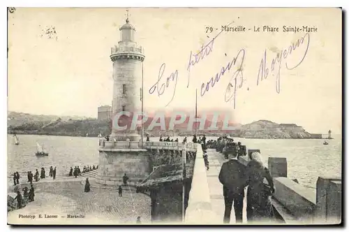 Cartes postales Marseille le Phare Sainte Marie