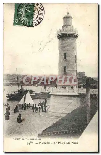 Ansichtskarte AK Marseille le Phare Ste Marie