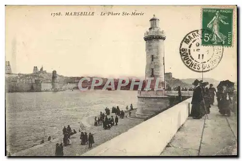 Ansichtskarte AK Marseille le Phare Ste Marie