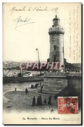 Cartes postales Marseille Phare Ste Marie