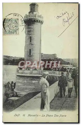 Ansichtskarte AK Marseille le Phare Ste Marie