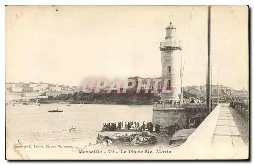 Cartes postales Marseille le Phare Ste Marie