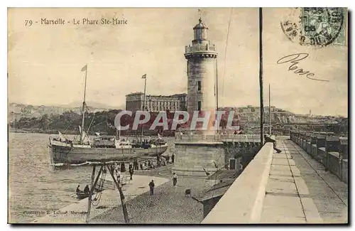 Cartes postales Marseille le Phare Ste Marie