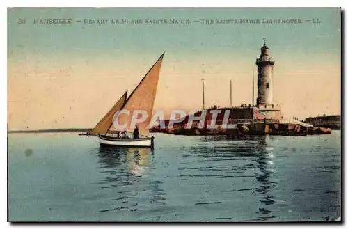 Cartes postales Marseille Devant le Phare Sainte Marie