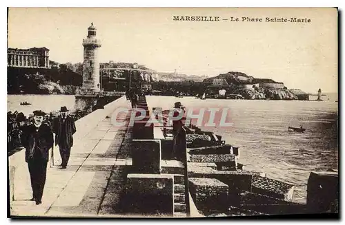 Cartes postales Marseille le Phare Sainte Marie