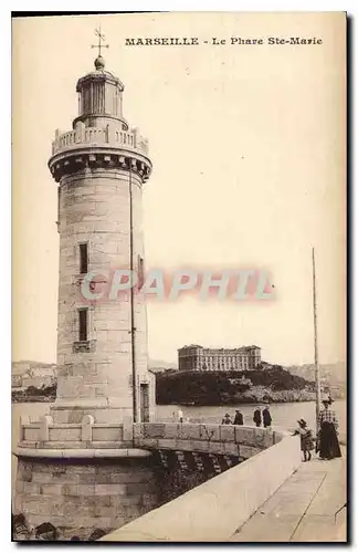 Ansichtskarte AK Marseille le Phare Ste Marie