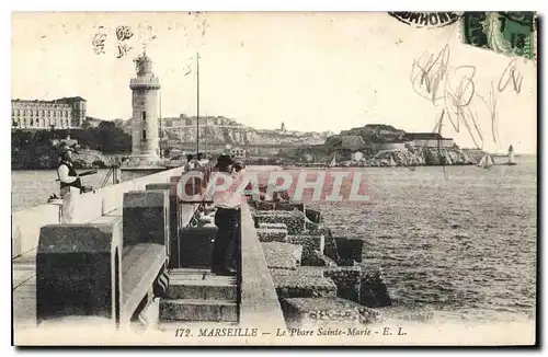 Cartes postales Marseille le Phare Sainte Marie