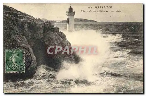 Ansichtskarte AK Marseille Phare de la Desirade