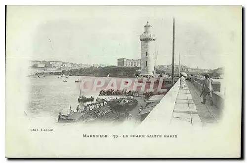 Cartes postales Marseille le Phare Sainte Marie