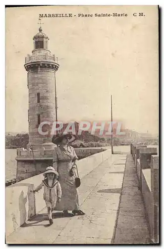 Cartes postales Marseille Phare Sainte Marie