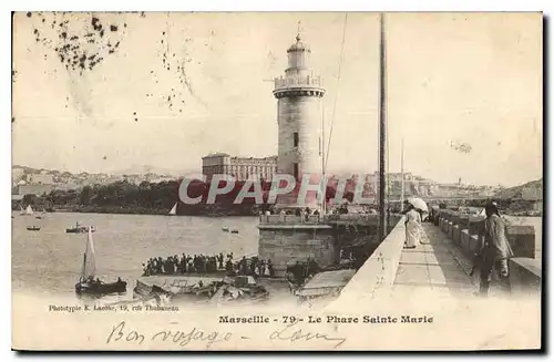 Cartes postales Marseille le Phare Sainte Marie