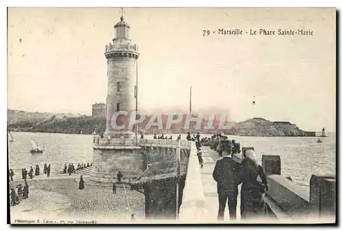 Cartes postales Marseille le Phare Sainte Marie