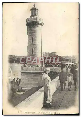 Ansichtskarte AK Marseille le Phare Ste Marie