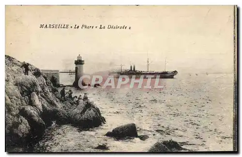 Ansichtskarte AK Marseille le Phare la Desirade