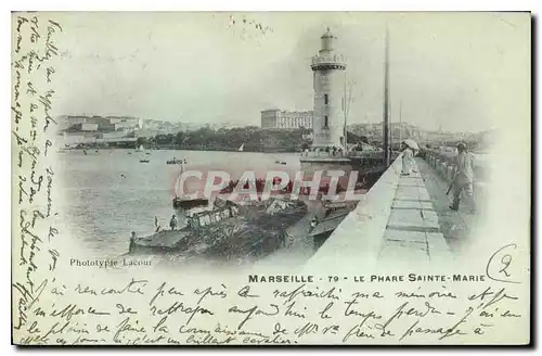 Cartes postales Marseille le Phare Sainte Marie