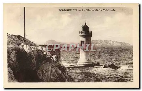 Ansichtskarte AK Marseille le Phare de la Desirade