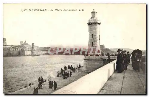 Ansichtskarte AK Marseille le Phare Ste Marie