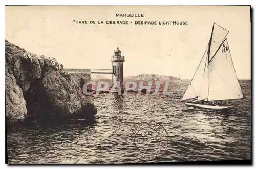 Ansichtskarte AK Marseille Phare de la Desirade