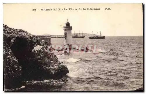 Ansichtskarte AK Marseille le Phare de la Desirade