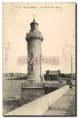 Ansichtskarte AK Marseille le Phare Ste Marie