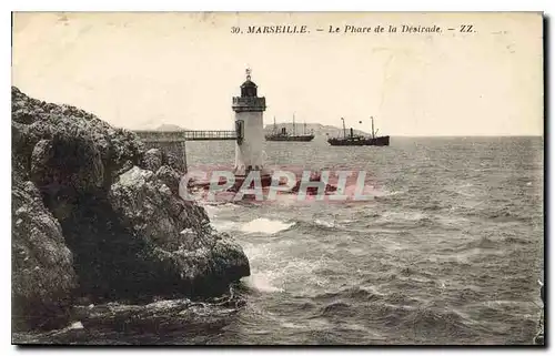 Ansichtskarte AK Marseille le Phare de la Desirade