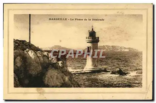 Ansichtskarte AK Marseille le Phare de la Desirade