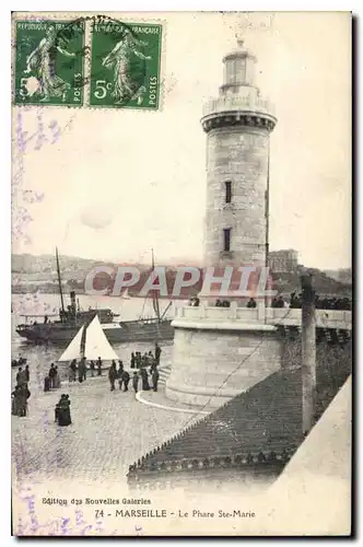 Cartes postales Marseille le Phare Ste Marie