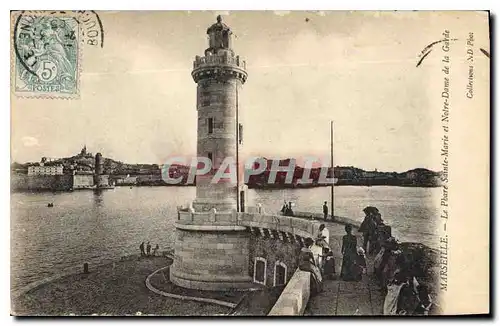 Cartes postales Marseille le Phare Sainte Marie et Notre Dame de la Garde