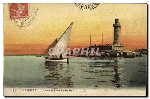 Cartes postales Marseille devant le Phare Sainte Marie