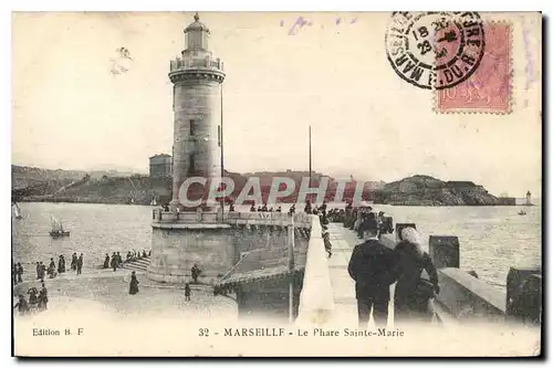 Cartes postales Marseille le Phare Sainte Marie