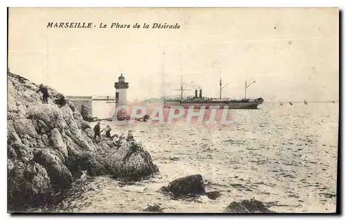 Ansichtskarte AK Marseille le Phare de la Desirade