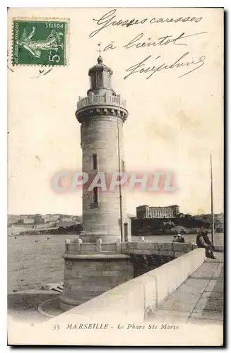 Ansichtskarte AK Marseille le Phare Ste Marie