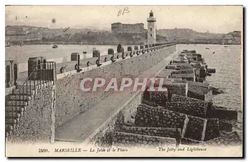 Ansichtskarte AK Marseille la Jetee et le Phare