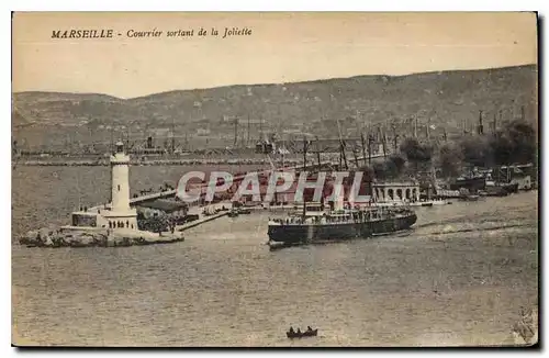 Cartes postales Marseille Courrier sortant de la Joliette