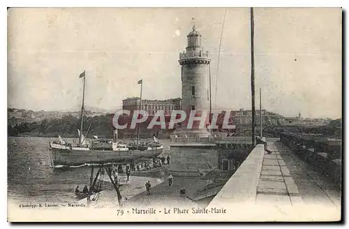 Cartes postales Marseille Le Phare Sainte Marie