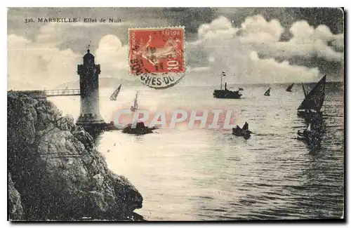 Cartes postales Marseille Effet de Nuit